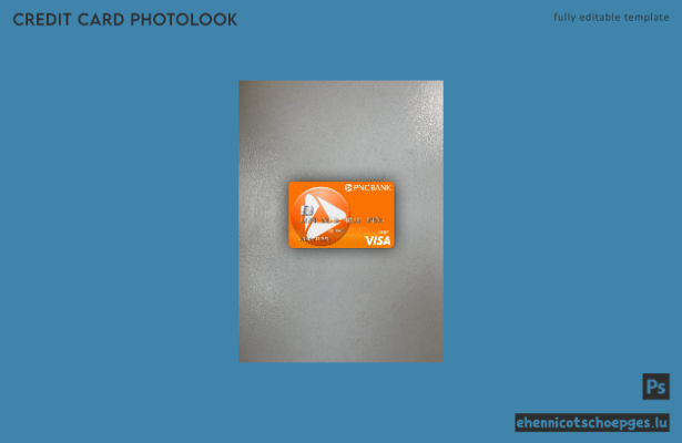 USA PNC Bank Visa Debitkarte Fotoansicht Beispielvorschau